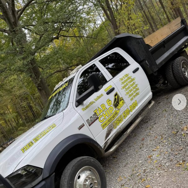 Bruce Stanley branded work truck in Rushville, Indiana